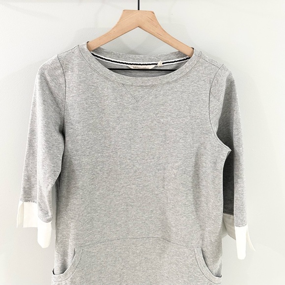 Soft Surroundings 3/4 Sleeve Knit Shift Dress Gray Size Small - Picture 3 of 6